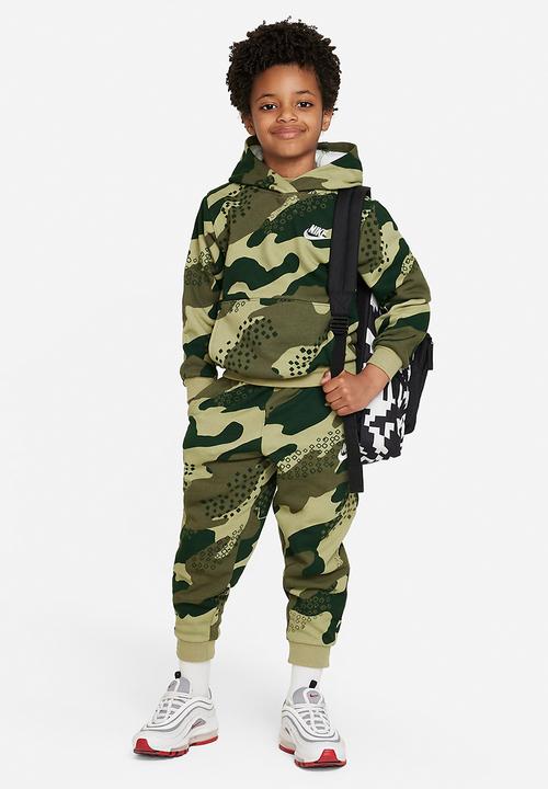 Nike - Nike camo pullover hoodie - neutral olive