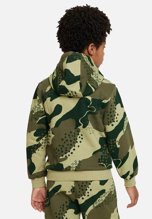 Nike - Nike camo pullover hoodie - neutral olive