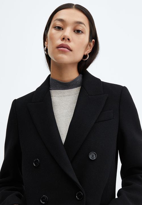 MANGO - Coat dali - black