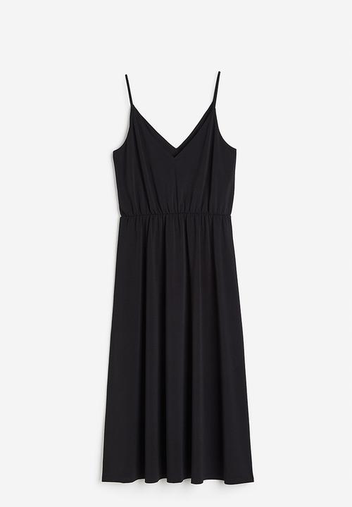 H&M - V-neck dress - black