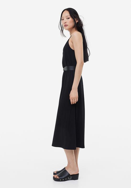H&M - V-neck dress - black