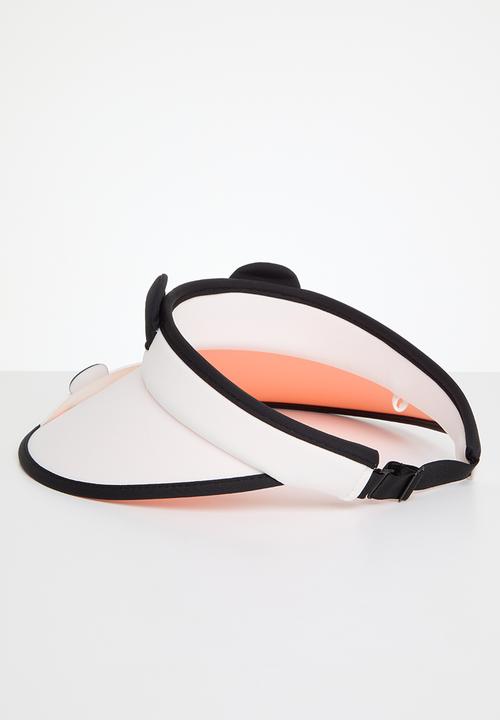 Pop Candy - Printed  visor hat - white