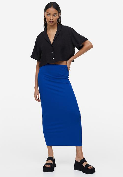 H&M - Crinkled resort shirt - black