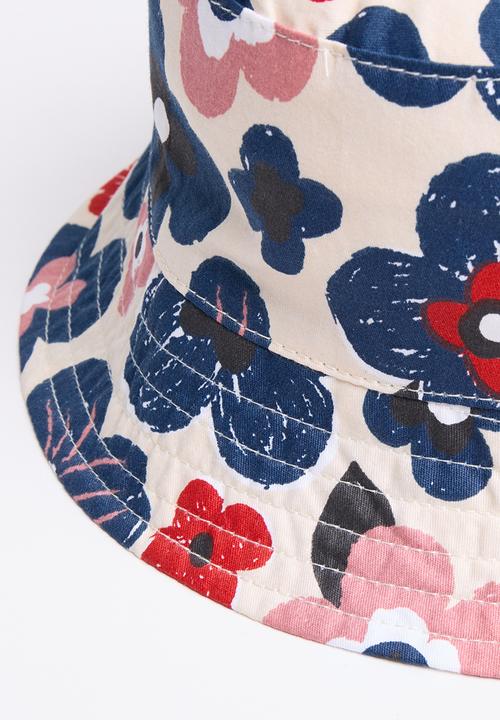 Pop Candy - Floral bucket hat - white
