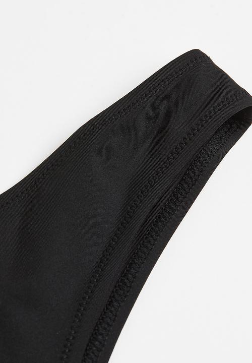 H&M - Brazilian bikini bottoms - black