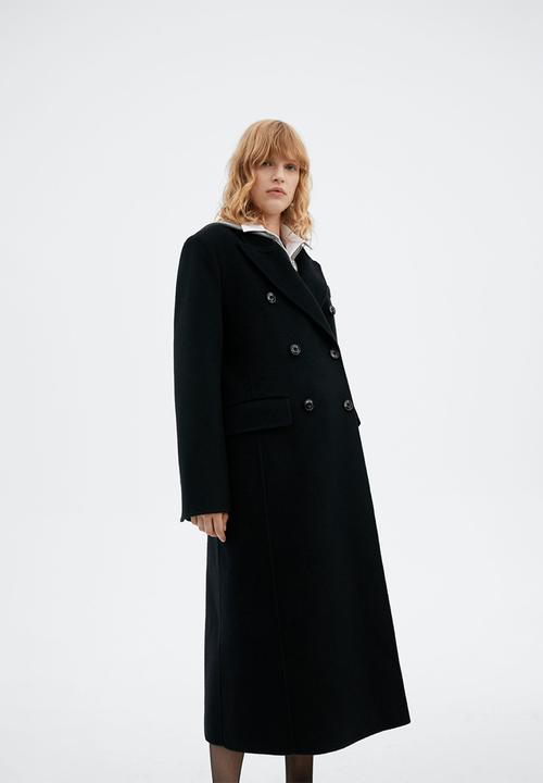 MANGO - Coat paraiso - black