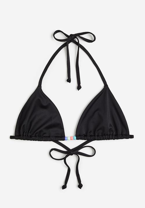 H&M - Triangle bikini top - black