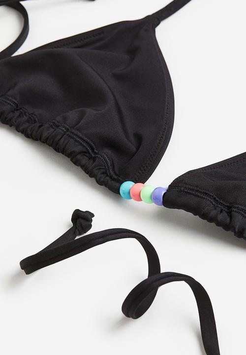 H&M - Triangle bikini top - black