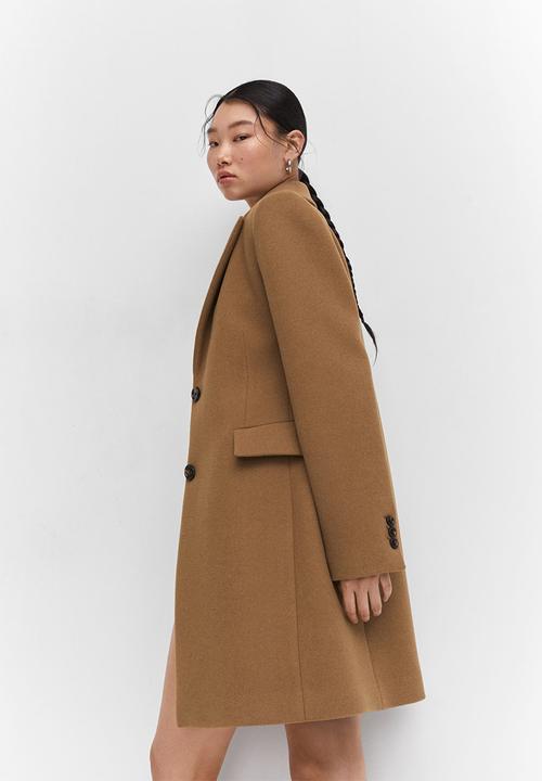 MANGO - Coat khalo - medium brown