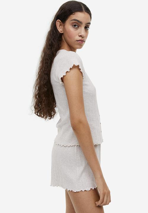 H&M - Pointelle pyjamas - beige