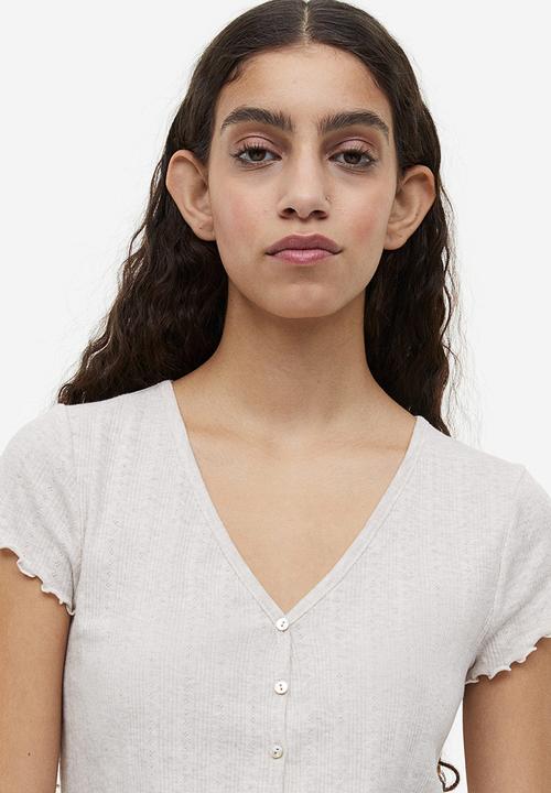 H&M - Pointelle pyjamas - beige