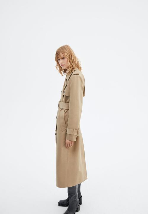 MANGO - Trench coat storm - light beige