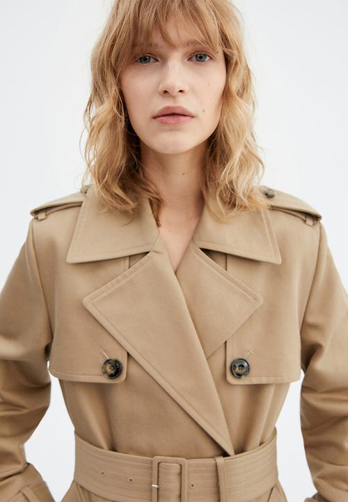 MANGO - Trench coat storm - light beige