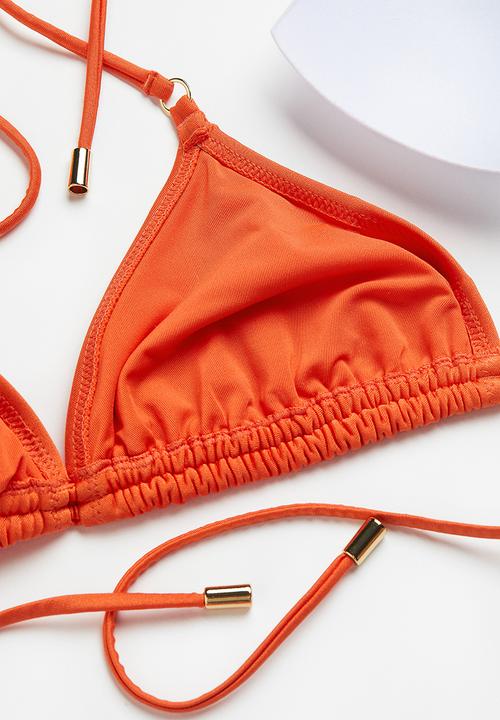 H&M - Padded triangle bikini top - orange