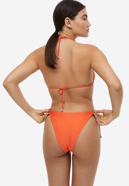 H&M - Padded triangle bikini top - orange