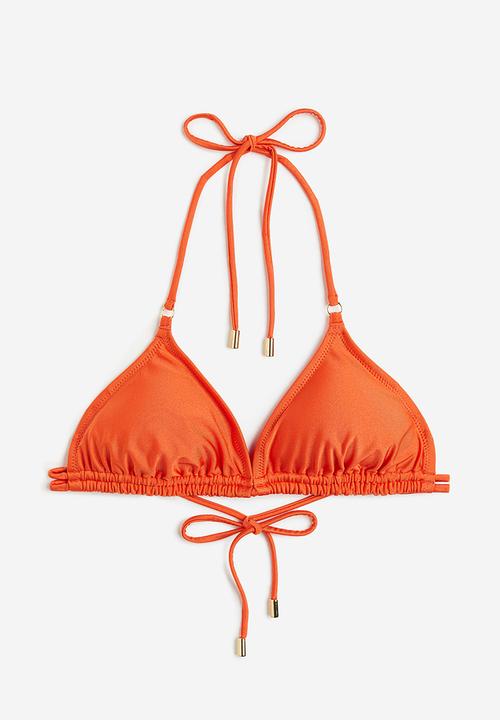 H&M - Padded triangle bikini top - orange