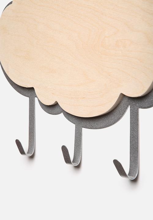 TinTown - Silver Lining Hook – Silver & Wood