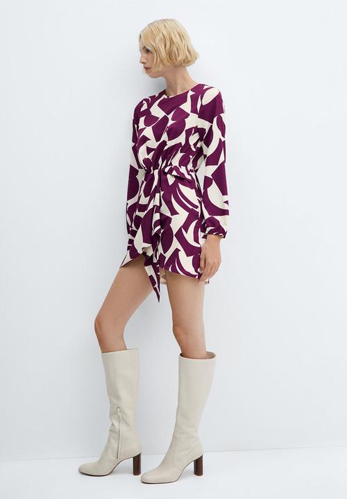 MANGO - Dress murcia - dark red
