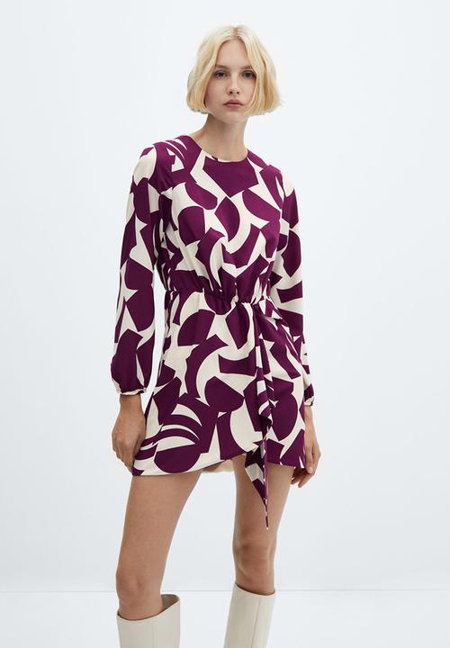 MANGO - Dress murcia - dark red
