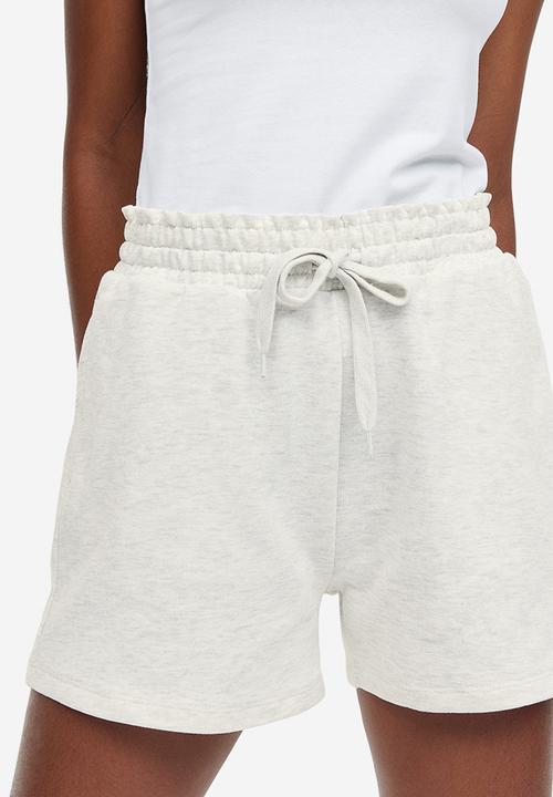 H&M - Paper bag sweatshirt shorts - grey