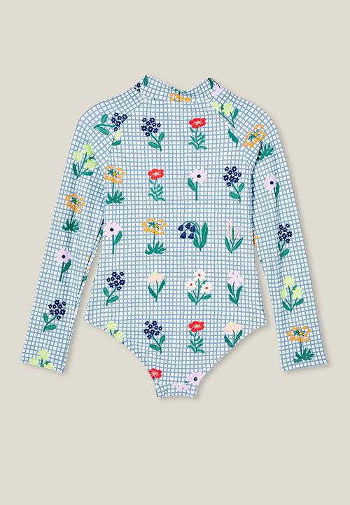 Cotton On - Lydia one piece - vanilla/grid floral