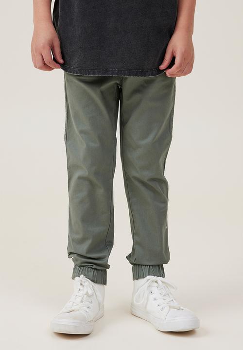 Cotton On - Will cuffed chino pant - swag green