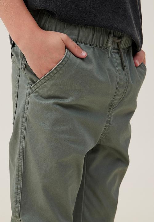 Cotton On - Will cuffed chino pant - swag green