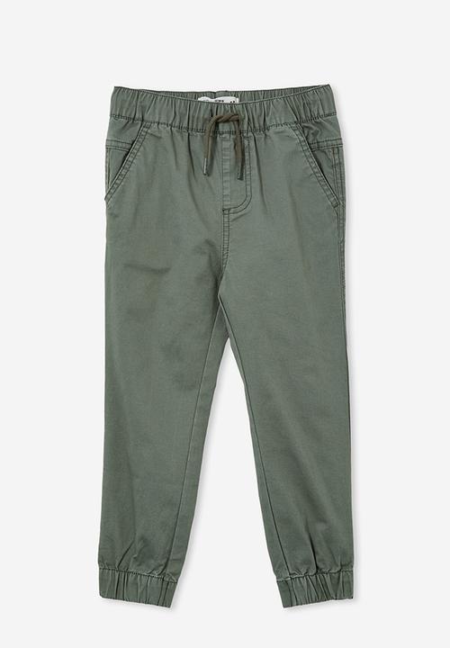 Cotton On - Will cuffed chino pant - swag green