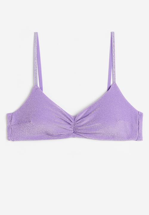 H&M - Padded bikini top - purple