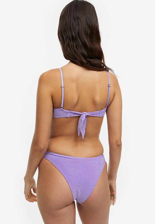 H&M - Padded bikini top - purple