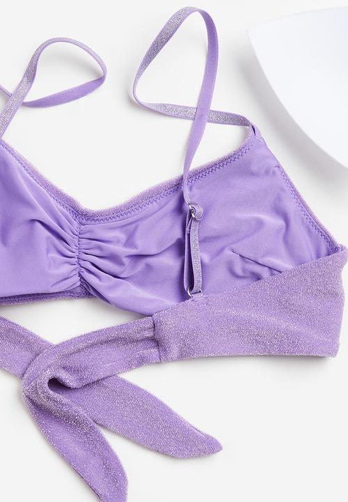 H&M - Padded bikini top - purple
