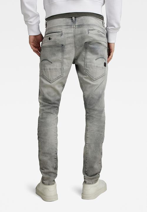 G-STAR - D-Staq 3D Slim Wess grey superstretch - antic faded radium