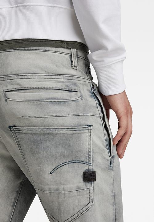 G-STAR - D-Staq 3D Slim Wess grey superstretch - antic faded radium