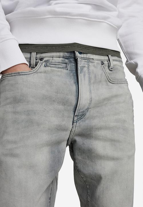 G-STAR - D-Staq 3D Slim Wess grey superstretch - antic faded radium