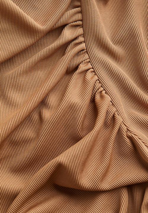 H&M - Draped jersey dress - dark beige