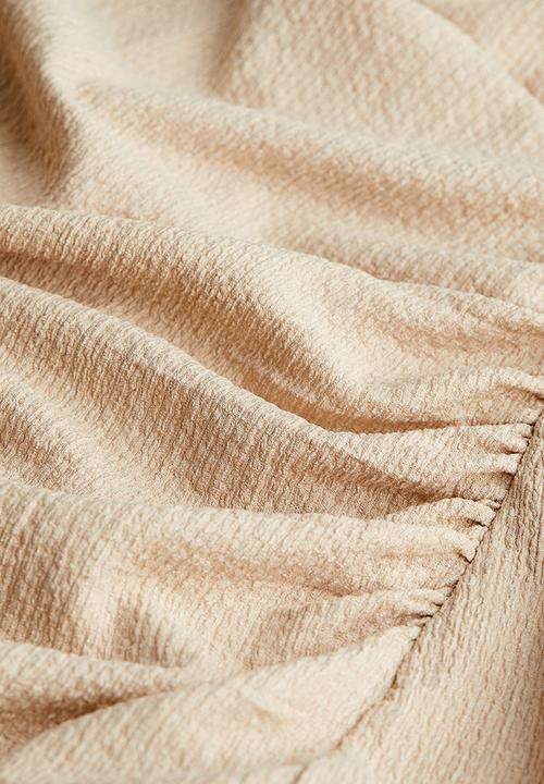 H&M - Draped jersey dress - light beige