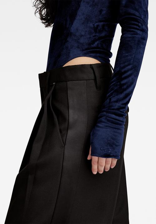 G-STAR - Loose Pleated Holiday Pant wmn -dk black