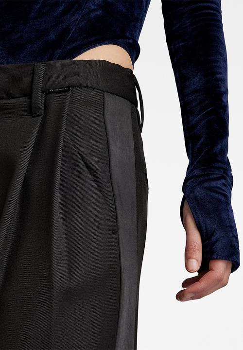 G-STAR - Loose Pleated Holiday Pant wmn -dk black