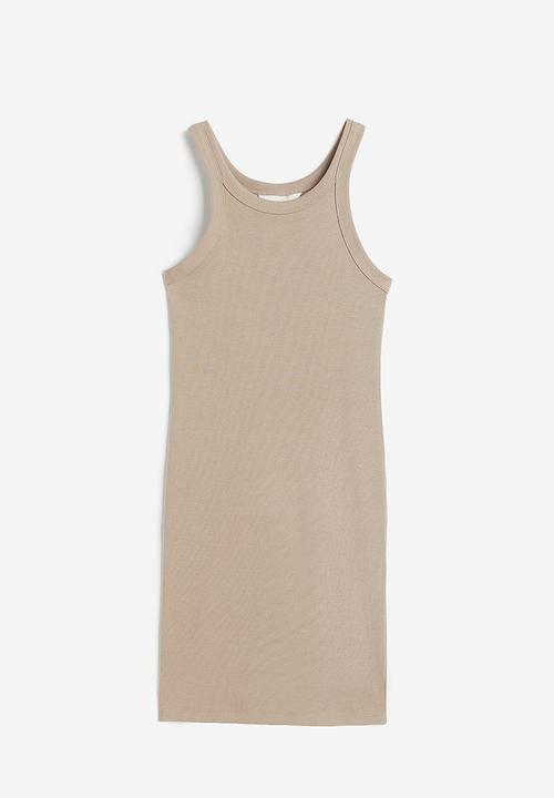 H&M - Ribbed dress - beige