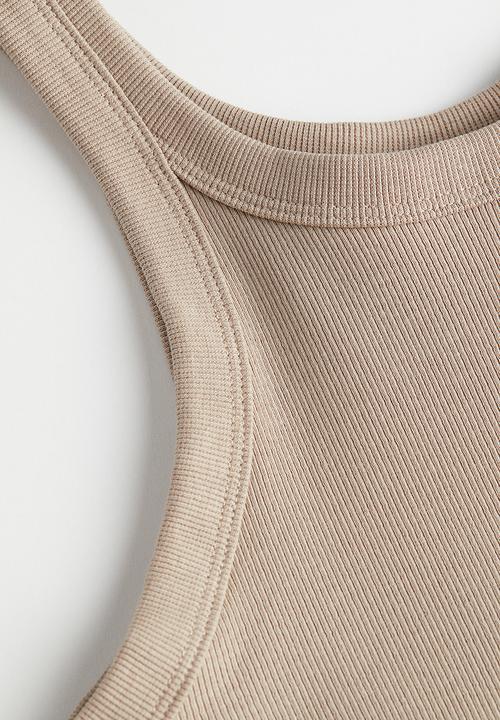 H&M - Ribbed dress - beige