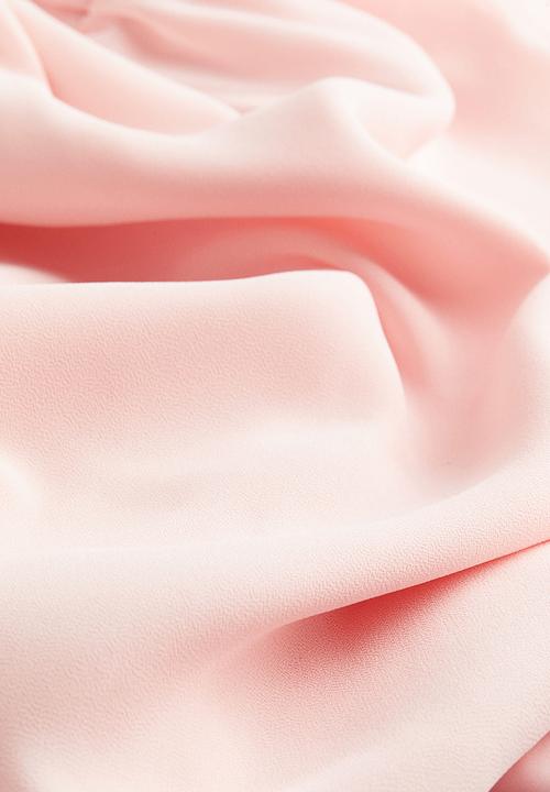H&M - V-neck chiffon dress - pink