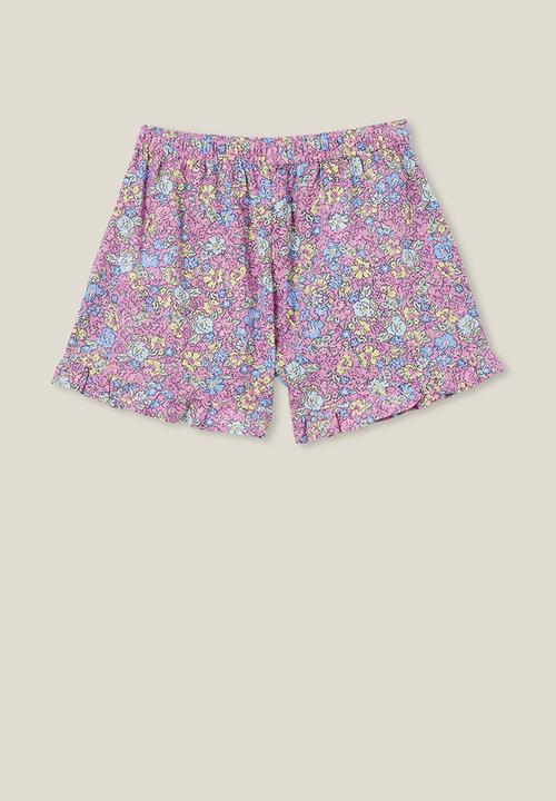 Cotton On - Abigail woven short - pale violet/middleton floral