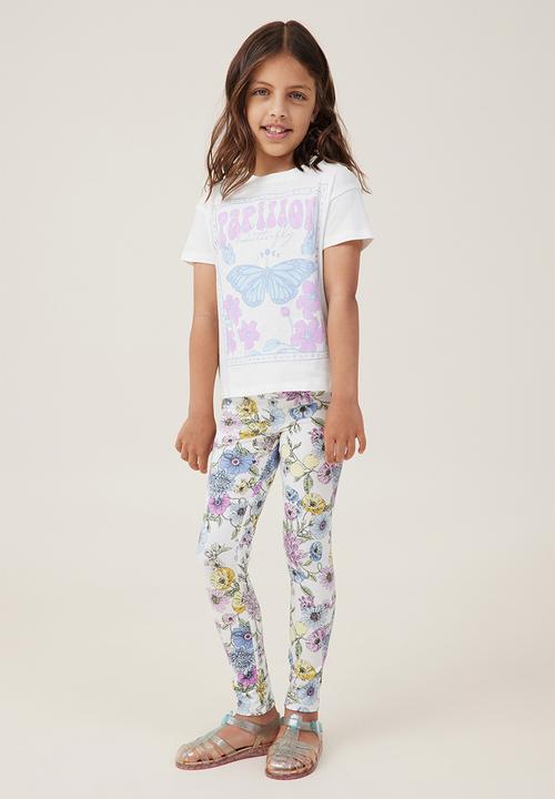 Cotton On - Huggie tights - vanilla/annie floral