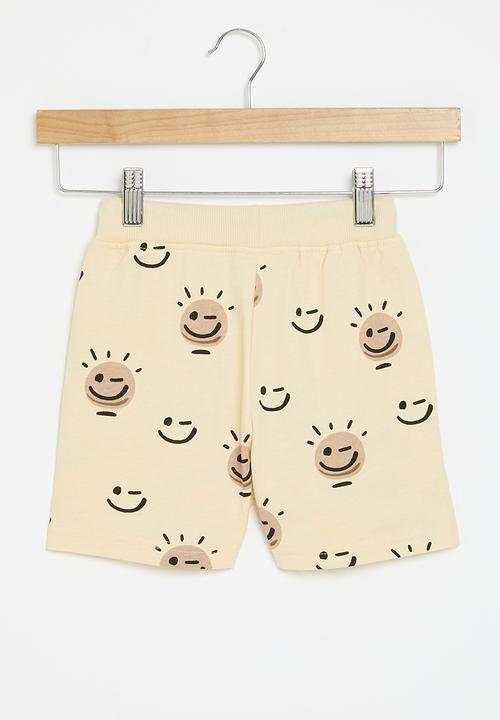 Pop Candy - Smiley shorts - beige