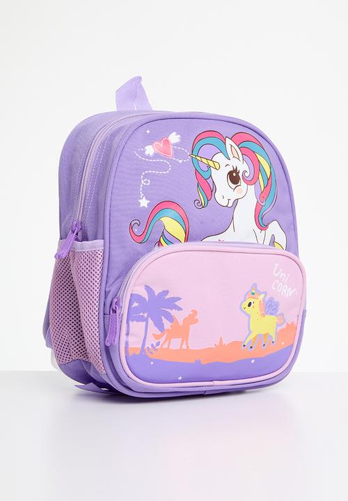 Pop Candy - unicorn print backpack - lilac 
