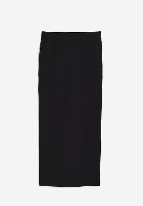 H&M - Long jersey skirt - black