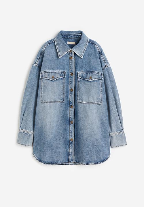 H&M - Oversized denim shirt - blue