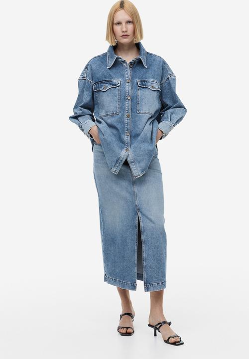 H&M - Oversized denim shirt - blue