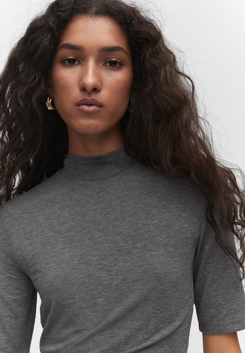 MANGO - T-shirt secondm - medium gray