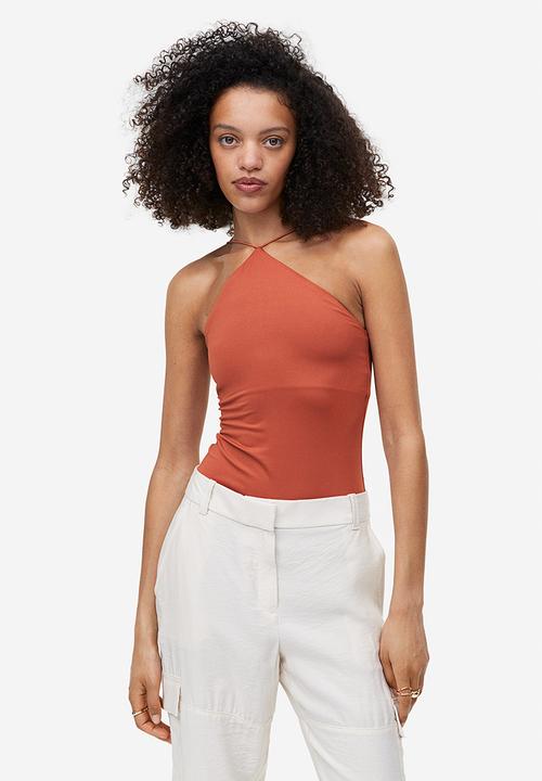 H&M - Jersey thong body - brick red 